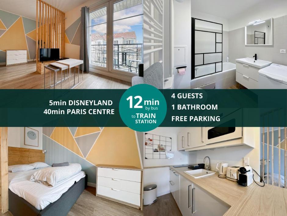 Le Delta Bailly - Appartement Pour 4 Personnes Disneyland Paris 외부 사진